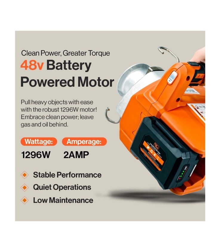 SuperHandy Electric Portable Capstan Winch