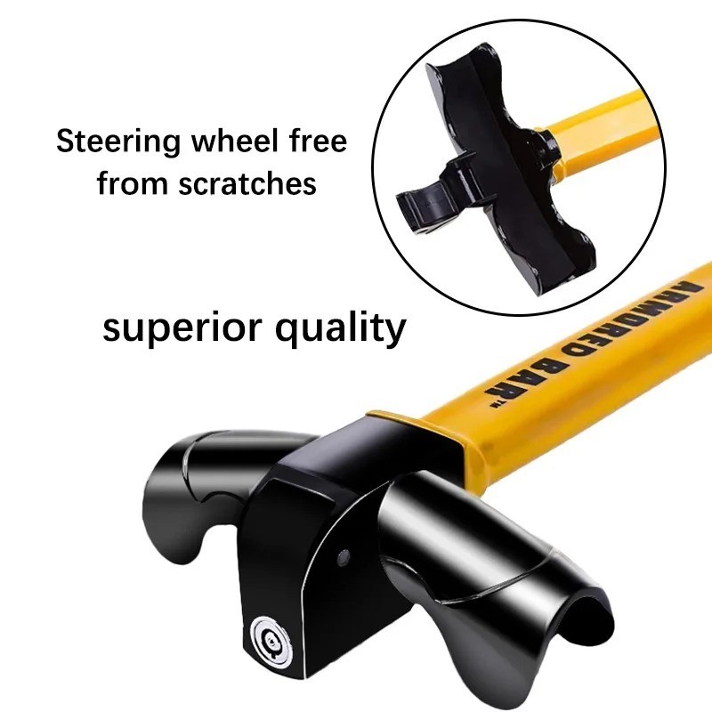 Car Steering Wheel Lock T-Bar Anti-Theft Immobiliser Universal Fit | eBay