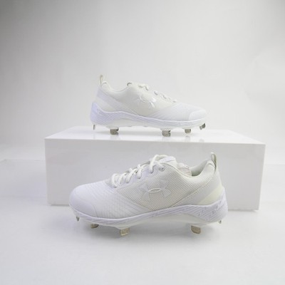  Under Armour Glyde Softball Cleat Women's White New without Box Multiple Sizes
