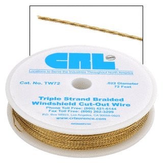 Gold Stainless Steel Braided Cut Out Wire 72 Feet Strong 022 Inch Diameter