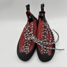 5.10 Five Ten Stealth C4 chaussures d'escalade à lacets en daim rouge femme 9