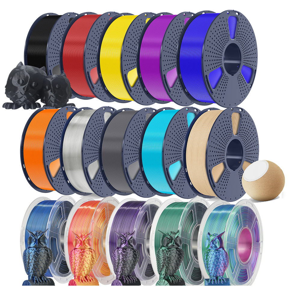 (BUY 6 GET 4 FREE,Add 10) SUNLU PA/PETG/PLA/PLA+/ASA/ABS 3D Filament 1KG 1.75MM