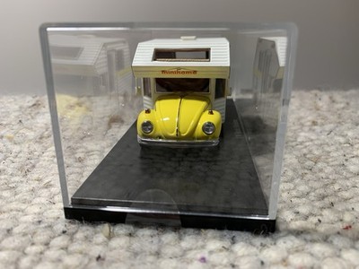 Seltener Autocult Volkswagen VW Beetle USA Minihome 1:43 Gelb/Weiß