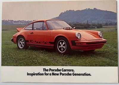 Mint ORIGINAL! 1974 Porsche 911S and Carrera Sales Brochure/ Folder