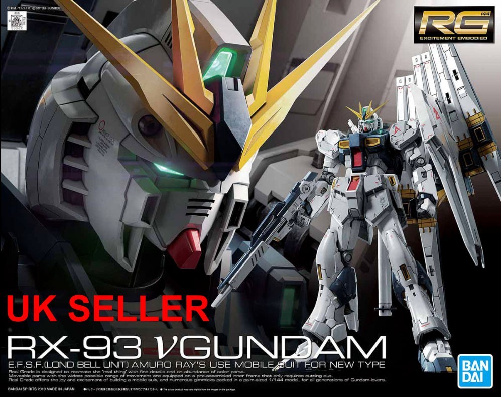 Bandai RG Nu Gundam RX-93 Char's Counterattack modelo 1/144 vendedor del Reino Unido