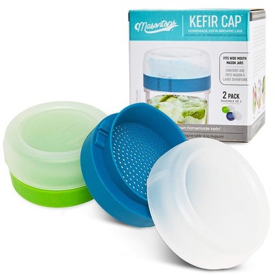 Masontops kefir lid mason jar lids wide mouth mason jar lids living culture g...