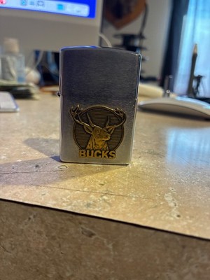 Vintage 1991 Zippo Lighter Bucks Chrome..Brand new