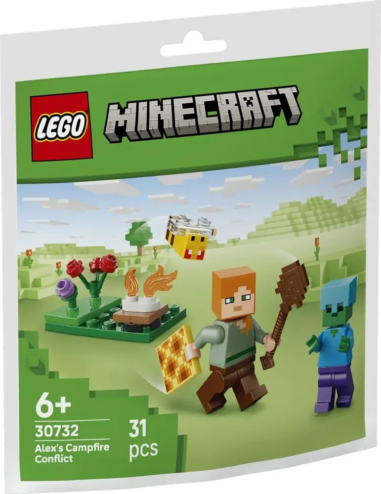 LEGO Minecraft Alex's Campfire Conflict Paper bag 30732 (SEALED