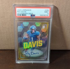2024 Panini Luminance Rookies Ray Davis #169 Gold Autographs /100 (AU, RC) 
