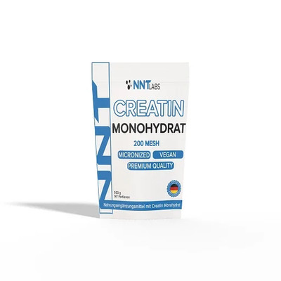 NNT CREATIN Monohydrat 500g, 200 MESH, Kreatin, VEGAN