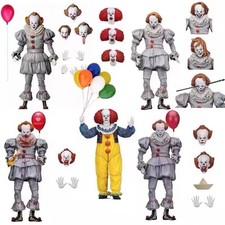 New 7" IT Ultimate Pennywise Clown Action Figure Movie Doll 2017 Toys Gift Model