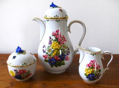 Alpenblumen Kaffeekanne Set Verein Zum Shutz Der Bergwelt 3-teiliges Set