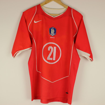 South Korea 2004/06 Home Shirt J S Park #21 M Nike Authentic Football Jersey