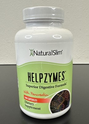 NaturalSlim Helpzymes Superior Digestive Formula - 100 Count Exp 4/27