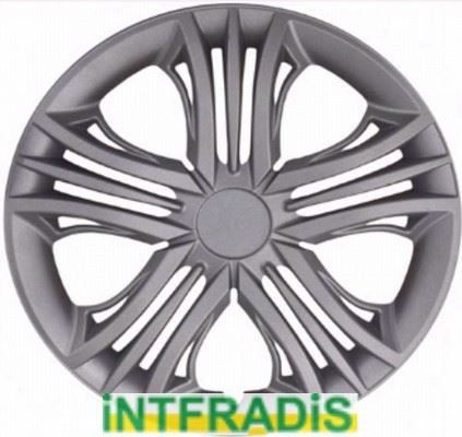 Enjoliveur de roue 15 pouces noir mat pour voiture citadine et berline