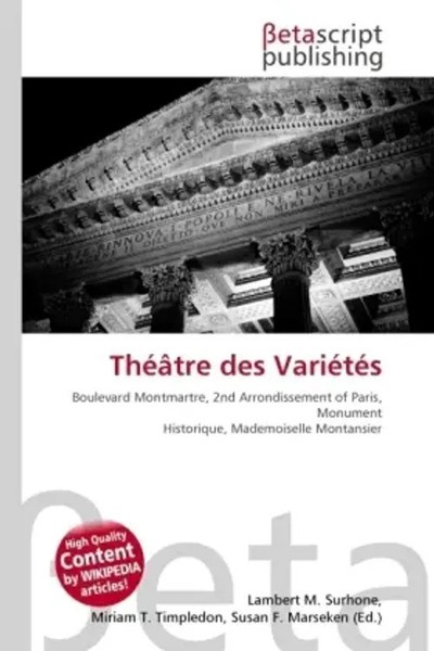 ThéâTre Des VariéTéS Lambert M. Surhone (U. A.) Taschenbuch Englisch 2026-image