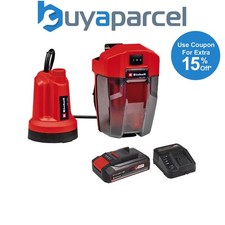 Image of Einhell 18v Cordless Clear Water Pump Power X-Change + 2.5AH Battery + Charger