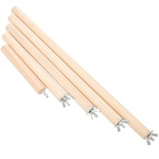 5 Pcs Wooden Bird Perches Parrot Cage Stand Natural Wood Perch for Birds