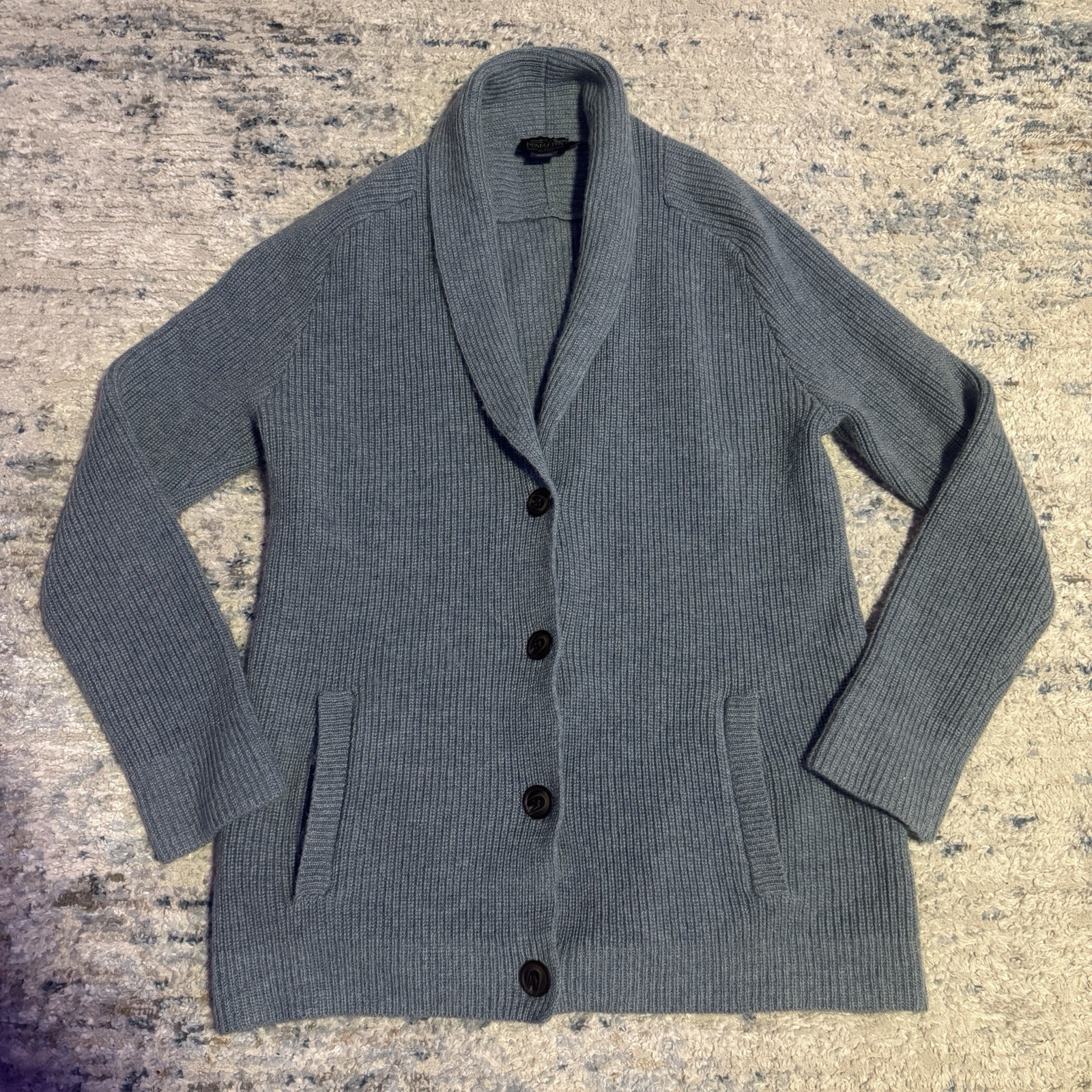 Pendleton Women’s Large Shawl Collar Button Down … - image 1