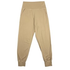 Colorfulkoala Tan Jogger Pants High Waisted Pockets Athleisure Women Medium