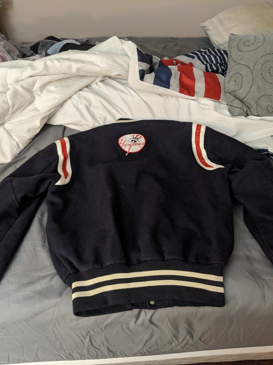 【 SALE】90s DeLONG New York Yankees New York Yankees Vintage 80s 90s DeLong Wool MLB Baseball Varsity