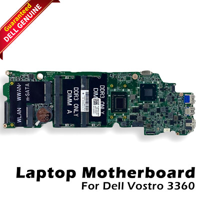 NEW Dell Vostro 3360 P31G Laptop Motherboard w/ Intel i3-2367M 1.4Ghz CPU D6MN7