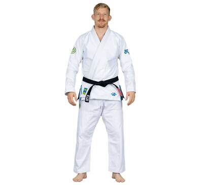 Fuji Sports Flow Tech Breathable Mens Brazilian Jiu Jitsu Gi JiuJitsu BJJ  White