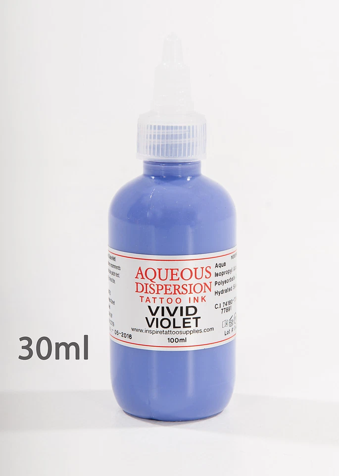 AQUEOUS DISPERSION INK Aqueous Dispersion Tattoo Ink Vivid Violet Tattoo Ink 30ml Professional Quality