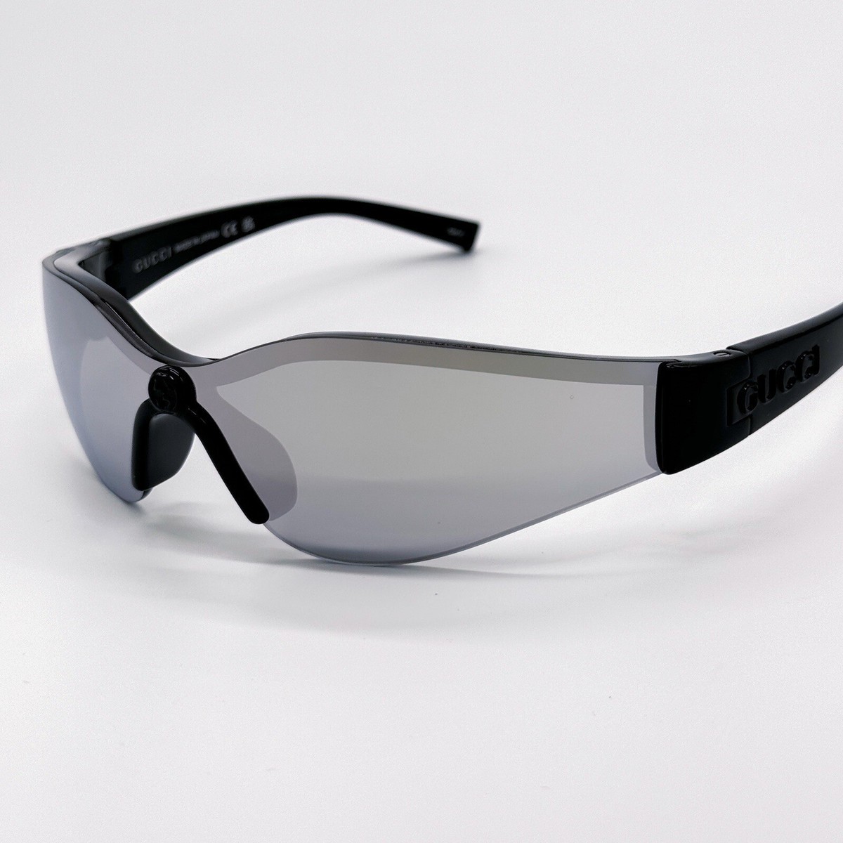NEW GUCCI GG1651S 004 MASK BLACK SILVER UNISEX SUNGLASSES GUCCI | eBay