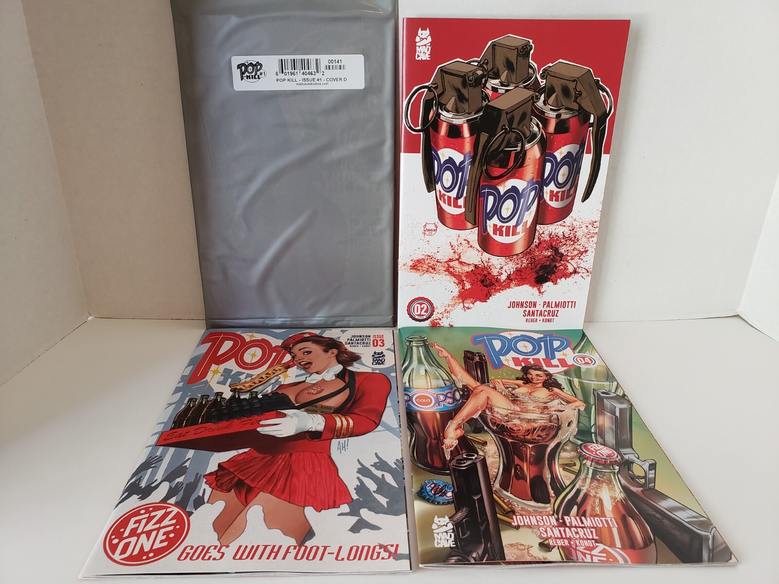 Pop Kill #1 2 3 4 - Hand Selected Variant Cover Set - 2025 Mad Cave! | eBay