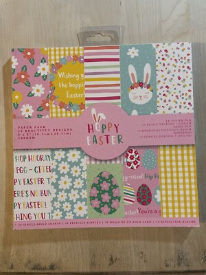 Crafters Companion Violet Studio Paper Pack 8 X 8  30 Sheets -Hoppy Easter