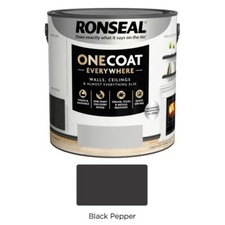 Ronseal One Coat Everywhere Washable Tough Quick Dry Matt Paint All Colours 2.5L