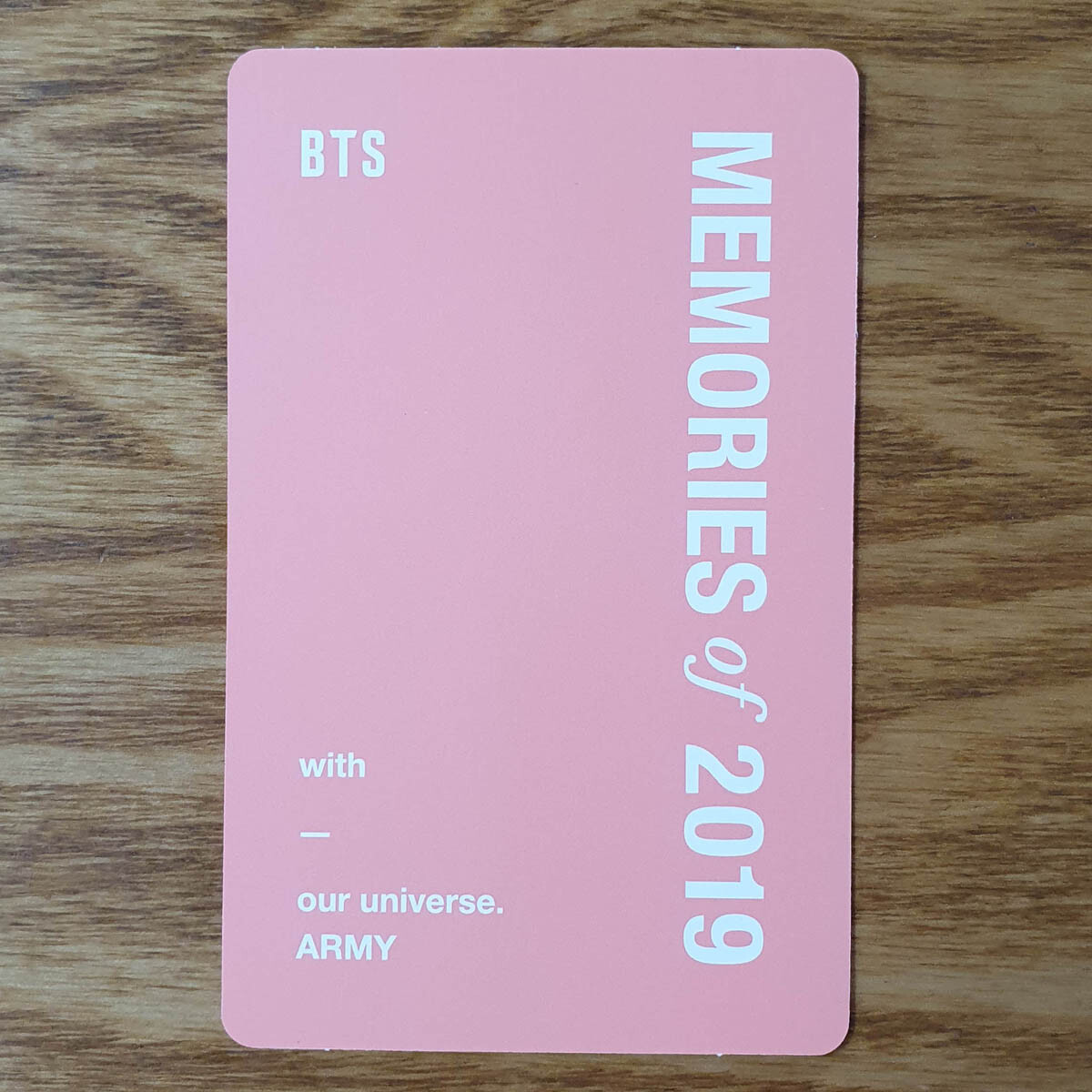 BTS MEMORIES of 2019 DVD トレカ【J-HOPE】 J Hope Official Photocard Defected BTS Memories Of 2019 DVD