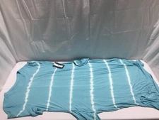 N783 MARC NEW YORK MNY Tie Dye Short Sleeve Midi Dress Blue Womens Size 1X