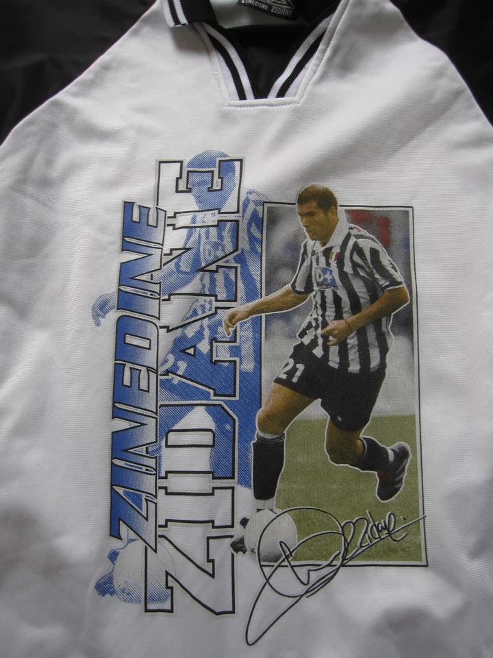 Maillot Zinedine Zidane juventus 90'S vintage tee shirt Jersey enfant - 14 ans - Photo 3/4