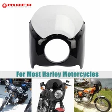 Front Headlight Fairing & Clear Windshield For Harley Softail Dyna FXDF Touring