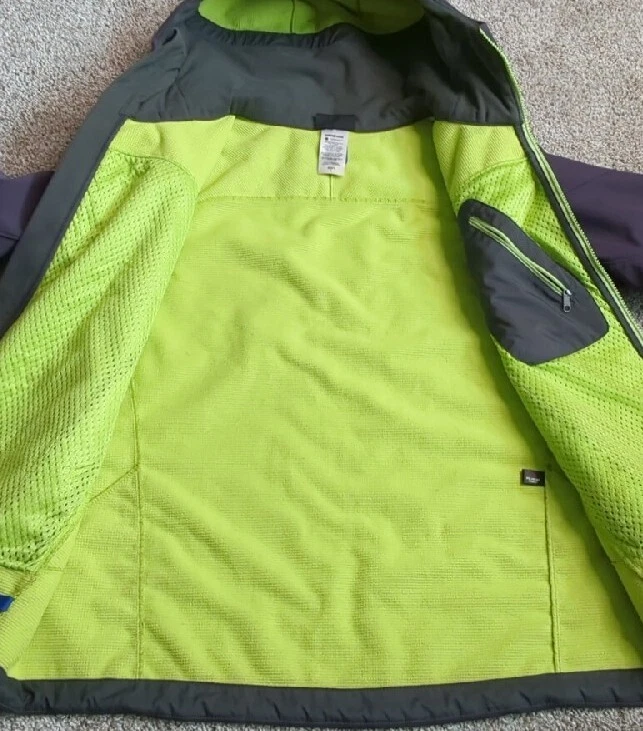 patagonia adze polartec softshell windbloc grid fleece lined jacket