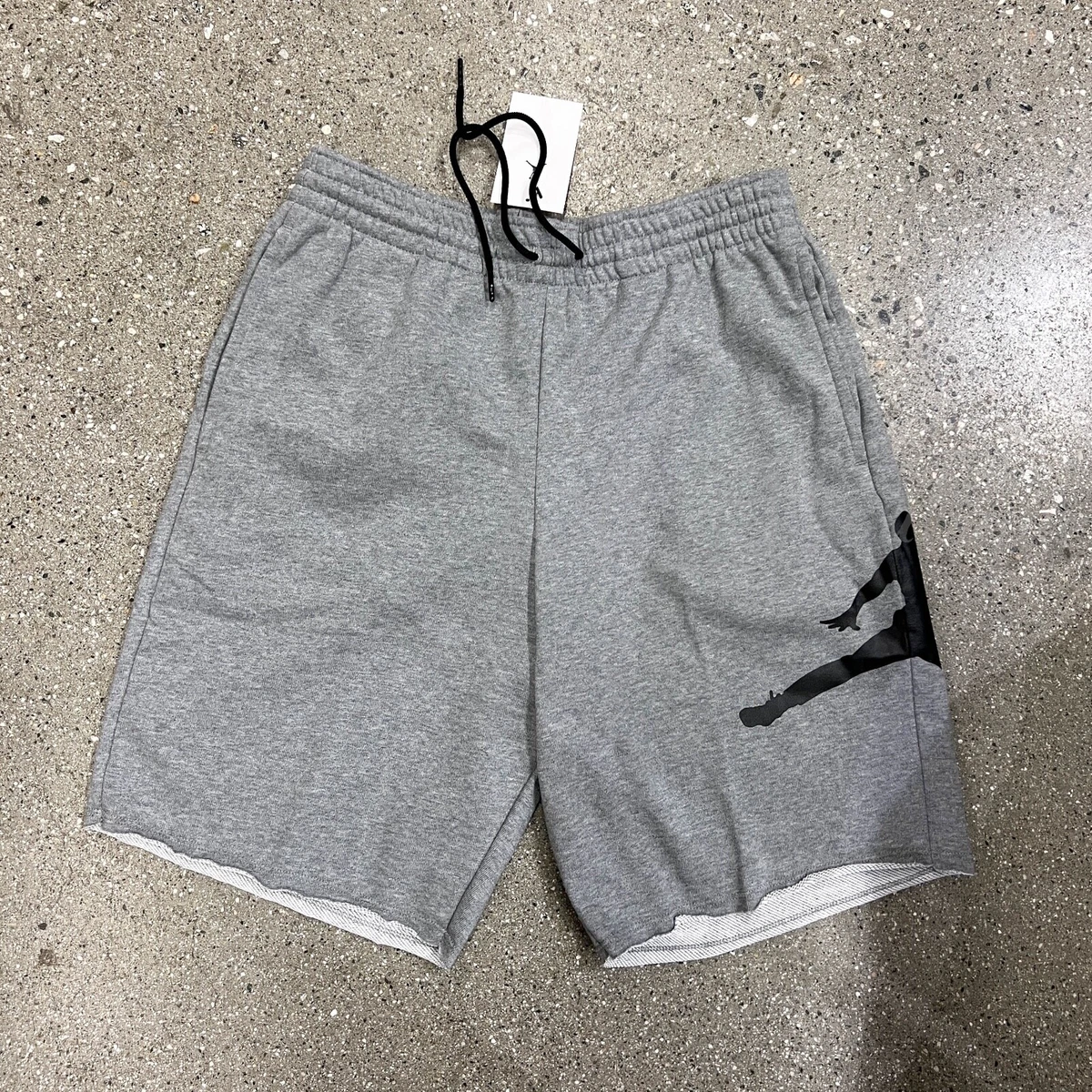  Nike Mens Jumpman Air Fleece Sweat Shorts Black/White  AQ3115-010 Size Small : Clothing, Shoes & Jewelry