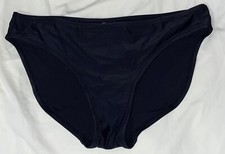 The Collection Black Silky Stretch Smooth Nylon Swimsuit Bikini Bottoms 12