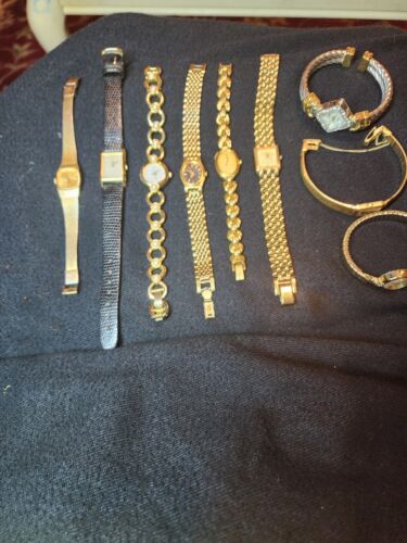 10 ANTIQUE LADIESWATCHESseiko,citizen, timexpulsar. Need batteries SELLING as is - Picture 1 of 24
