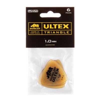 DUNLOP Ultex Triangle Pick 1,0   Plektren   guitar picks   6er Pack
