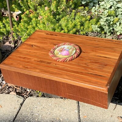 Lady Slippers Fragonard Wooden Jewelry Box