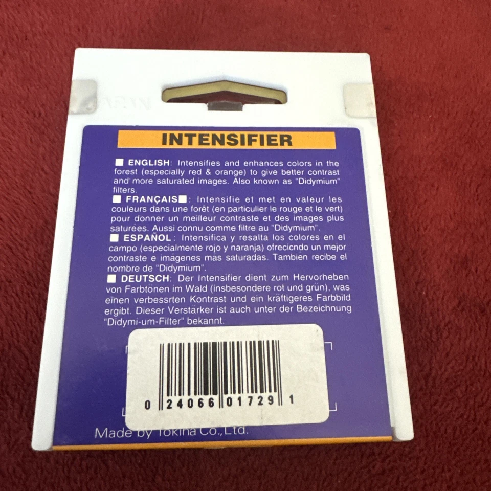 Hoya 49mm (Red & Orange) Intensifier Filter *NOS* - Image 2 of 2