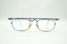 Vintage Free Style 745 Blue Black Gray Oval Glasses Frame NOS