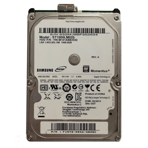 Samsung 1TB ST1000LM025 2,5" SATA USB 3.0 Przenośny zewnętrzny dysk twardy Dysk twardy - Zdjęcie 1 z 3