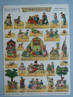 A 5 ORIGINAL DECOUPAGE PRO FAMILIA LES CHAMPS ELYSEES IT IS NOT A COPY