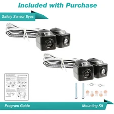 2 Safety Sensor Beam Eyes Only for 820CB Sears Craftsman Garage Door Opener