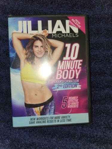 New! Jillian Michaels 10 MINUTE BODY TRANSFORMATION 2nd ED Fitness Exercise DVD - Picture 1 of 2