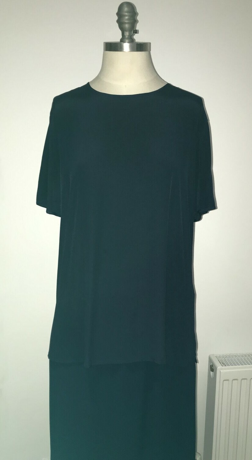 Frank Usher Sequin Jacket & Skirt, plus Navy Silk Top by Antonelli 8