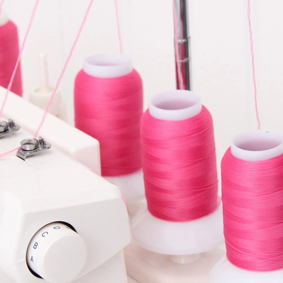 WOOLY NYLON THREAD SERGER SEWING STRETCHY 1000M #200 WOOLLY 50 COLORS -THREADART - Image 4 of 4